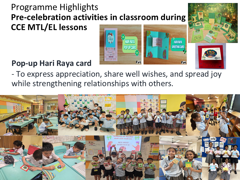 Hari Raya Pre Celebration Activities In Classroom